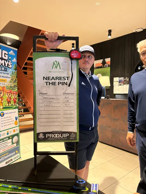 Výsledková tabule Nearest the Pin – finále MiniMyš, Mstětice, 13. září 2026, snímek 18