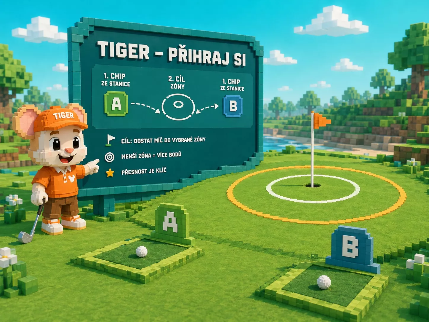Informační deska Tiger Skills Zone