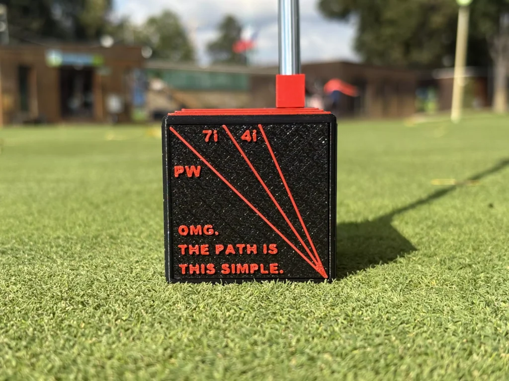 OMG.Cube při golfovém tréninku